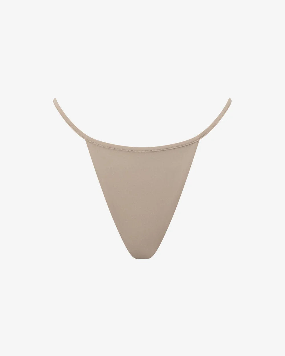 Essentials Bottom in Sand - high-cut swim bottom, front view